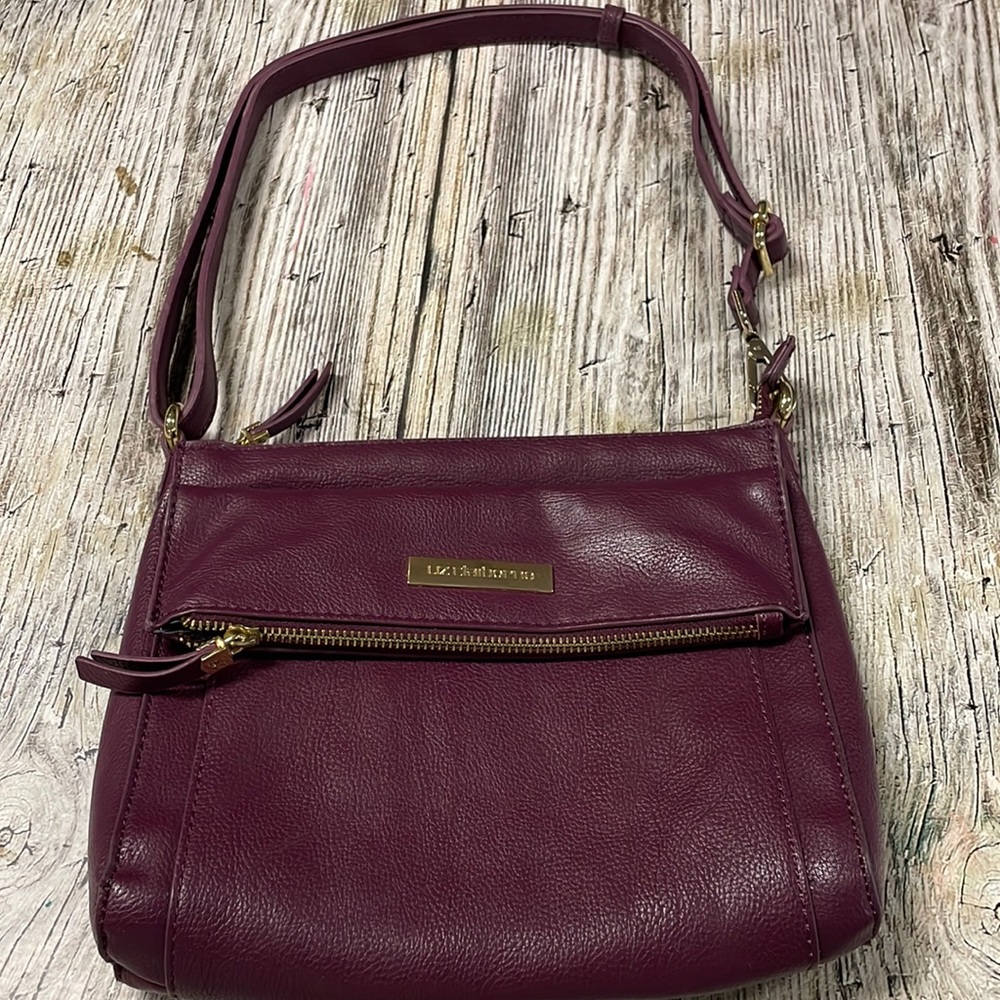 Liz Claiborne eggplant colored crossbody